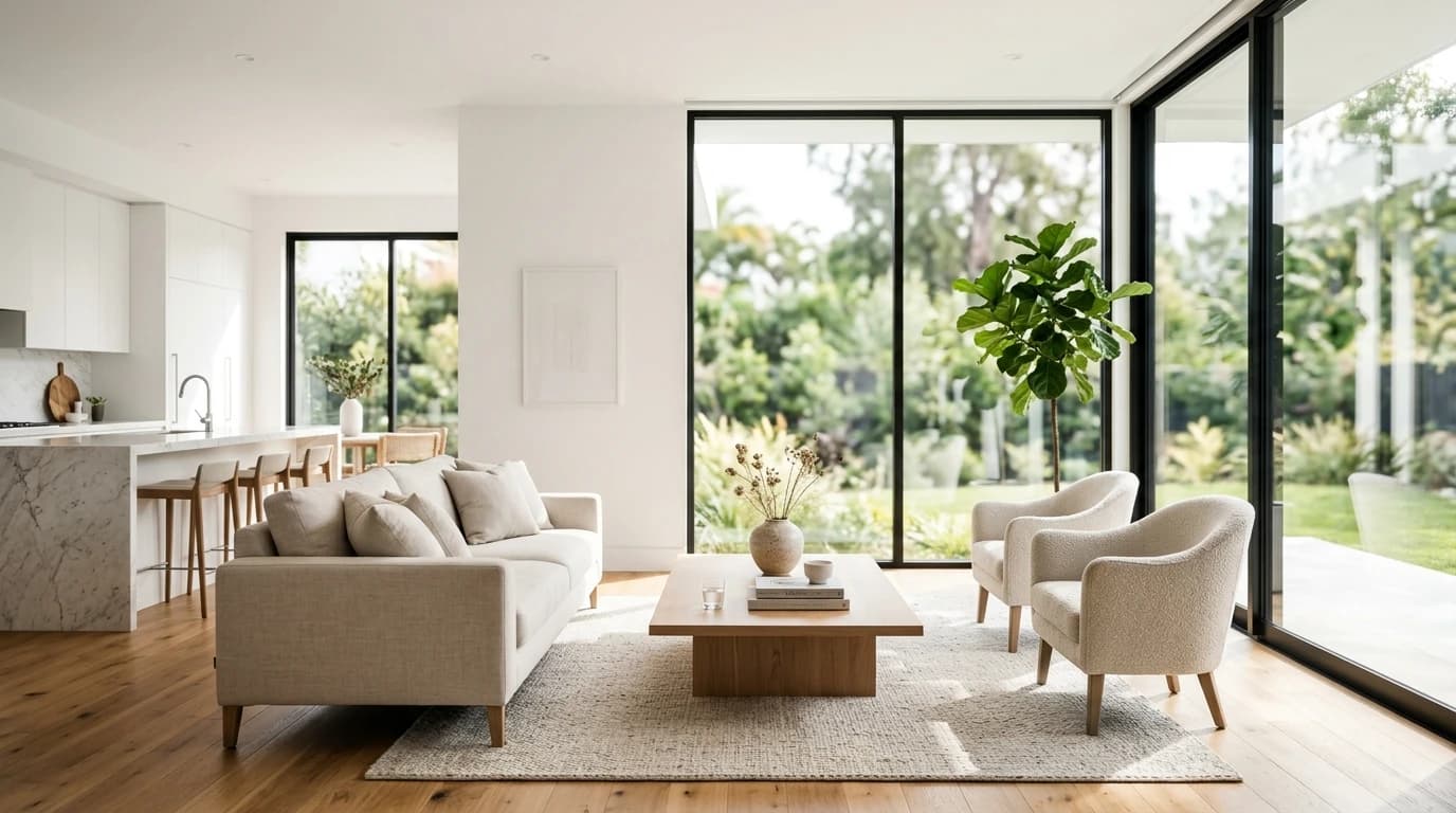 Bright, clean modern space